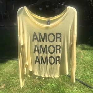 AMOR yellow top